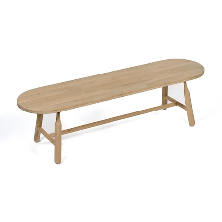 Kd Oficina Dowel Bench, Natural Oil Finish KD2467482